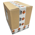 customize tape with logo on a brown shipping box