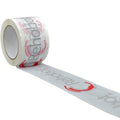 custom tape packaging with a company logo on it