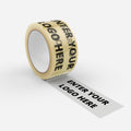 custom tape roll that says "your logo here" 
