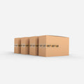 custom tape with tapeproviders.com logo printed on it and applied on different shipping boxes boxes