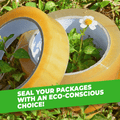 infographic about Cellophane Biodegradable Packaging Tape mentioning to package your box with an eco-friendly product