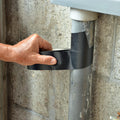 Application of 1 inch black Pipe wrap on outdoor PVC Leaky Pipe available in bulk