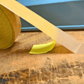 Close up of  Fiberglass Cloth Teflon Tape roll 2  inch wide