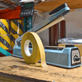 Close up of  Fiberglass Cloth Teflon Tape roll 2  inch wide