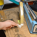 demonstration of use of cloth teflon tape on a tape