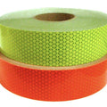 2 rolls of reflective tape , one green and one orange