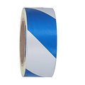 Striped Reflective Safety Tape - Blue and White