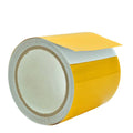 close up of a roll of retroflective tape - 4 inch