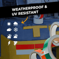 infographic about Reflective Tape mentioning it is available in all solid colors