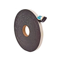 Foam Tape, Black - Weatherstrip Seal Windows and Doors Sound Proof Insulation