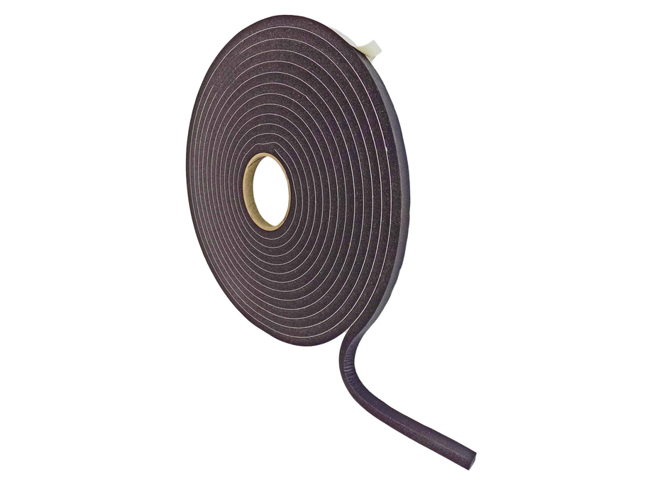 PVC Low Density Foam Tape, Black - Weatherstrip Seal Windows and Doors Sound Proof Insulation, SSLDFT - Tape Providers