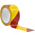 4 inch roll of Red and Yellow safety hazard floor tape