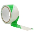 2.5 inch roll of white and green hazard floor tape 