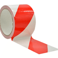 3 inch roll of white and red striped safety tape