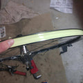 Close up of High Tensile Polypropylene Strapping Tape for bike rim roll 1 inch wide