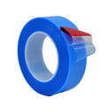 Close up of blue film tape roll 2 inch wide