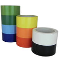 Close up of multiple different colored rolls Poly Bag Tape UPVC 